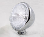 Classic bottom mount 5.75" diameter Bates style headlight. 