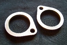 Extra thick Shovelhead exhaust flanges for building custom exhausts. 