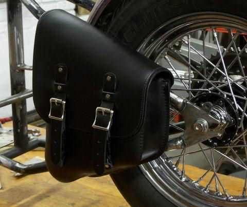 Stash Bags are solo saddlebags that mount directly to your Softails or rigid hardtail frame.