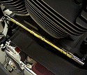 Custom solid brass shifter linkage for Softails and Touring models.