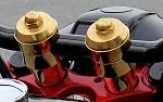 DeVille Cycles risers are made from solid brass, then polished to a mirror finish.