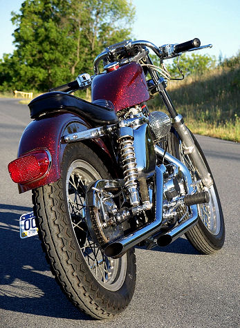 Paint by DeVille Cycles... HOK Mini Fireball and black.