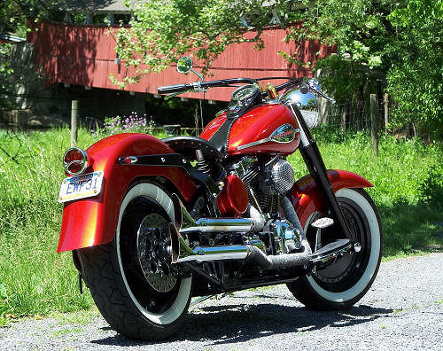 HOK Kandy Tangerine with gold ghost pearl by DeVille Cycles.