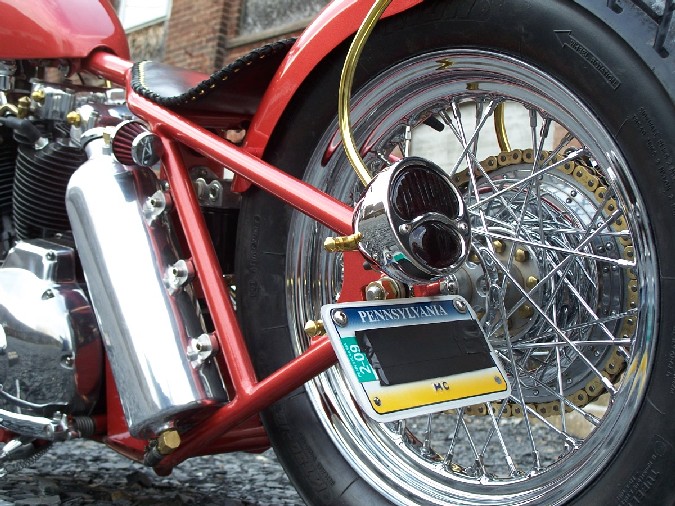Model A tail lights available from DeVille Cycles.