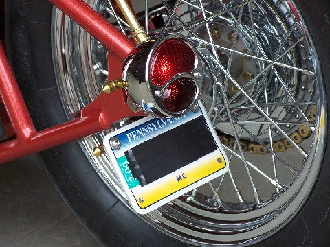 Model A tail light from DeVille is the perfect finishing touch for your chopper or bobber.